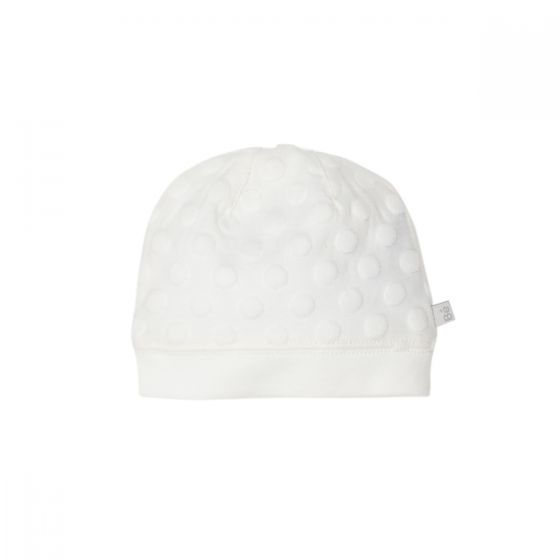 Bebe Spot Layette Beanie in Cloud Fashion