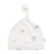 Bebe White Label Safari Organic Beanie (Size NB-9M) Online now