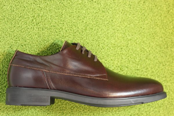 Mens Linea Derby Oxford - Brown Leather Discount