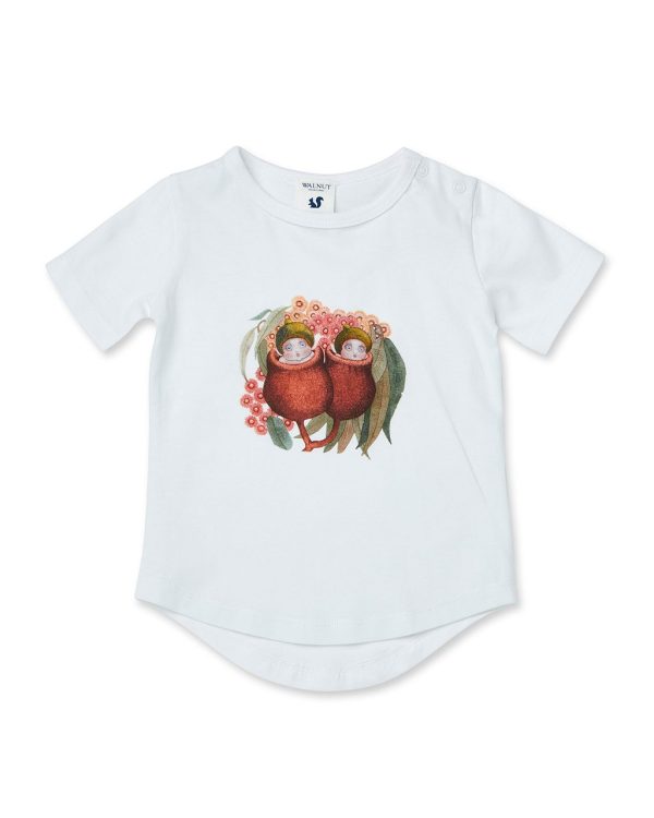 Walnut + May Gibbs Frankie Tee - Gumnuts (Size 000 - 4) Fashion