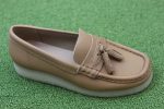 Women s Wallabee Loafer- Tan Leather For Discount