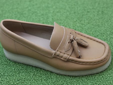 Women s Wallabee Loafer- Tan Leather For Discount