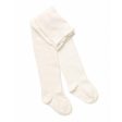 Marquise Off White Knitted Cotton Tights Hot on Sale