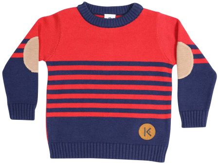 Korango Dragon Knit Sweater - Red Navy Supply