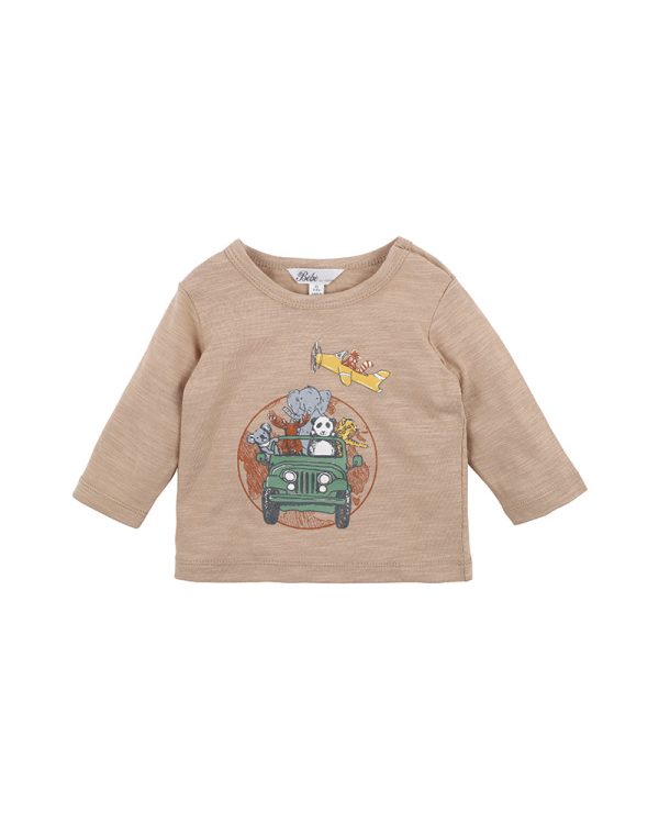 Bebe Scout Adventure L S Tee - Latte (Size 000-5) Cheap