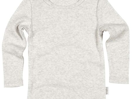 Toshi Dreamtime Organic L S Tee in Pebble (Size 00-2) Cheap