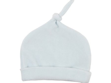 Bebe Dex Velour Beanie - Sky Blue (Size NB-9M) For Discount