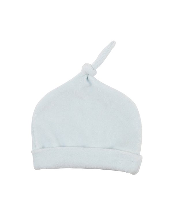 Bebe Dex Velour Beanie - Sky Blue (Size NB-9M) For Discount