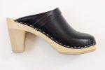 Women s Stockholm Clog - Black Leather For Discount