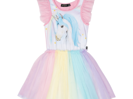 Rock Your Kid Blue Unicorn Singlet Circus Dress - Pink (Size 2-7) Sale