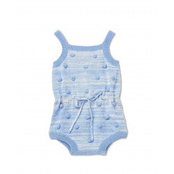 Walnut ASPEN POP KNIT ONESIE PALE BLUE Cheap