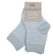 Marquise 2 Pack Blue Stripy Cotton Socks Fashion