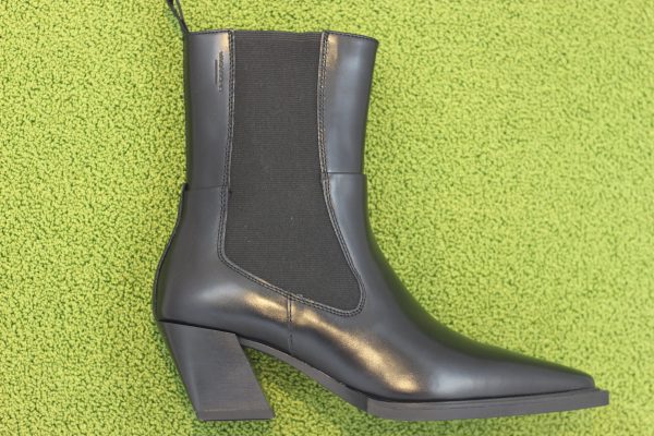 Womens Alina Chelsea Boot - Black Leather For Sale