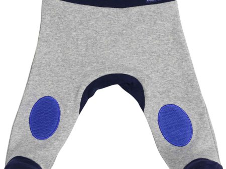 Korango Little Tiger Legging with Knee Patch - Blue Grey Marle Sale