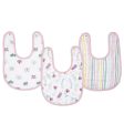 Aden + Anais Essentials 3 Packs Classic Snap Bibs - Floral Fauna For Sale