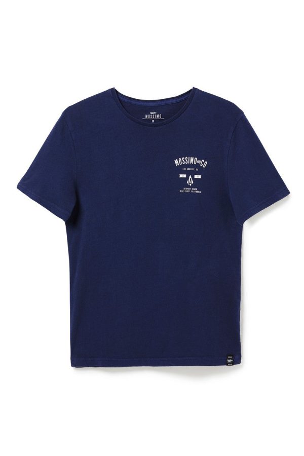 Mossimo Boys Laighton Crew Tee - Dark Night on Sale