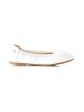 Walnut Catie Bow Ballet in Patent White For Sale