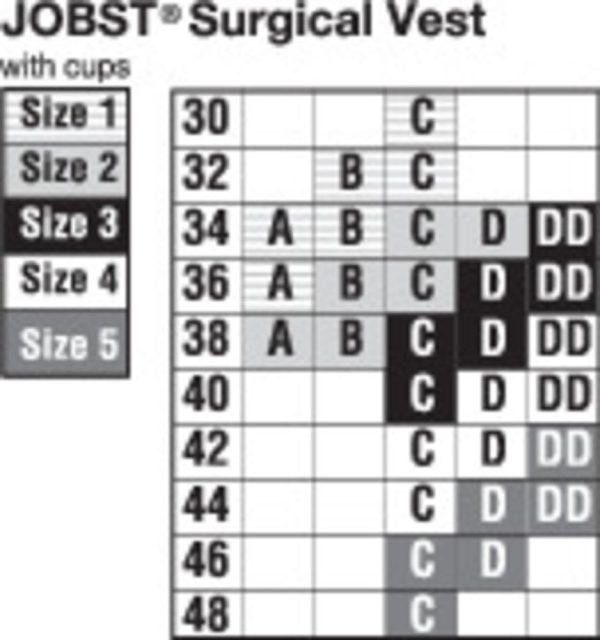 JOBST SURGICAL VEST W O CUPS WHITE on Sale