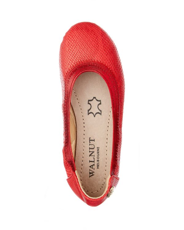 Walnut Catie Snake Ballet in Red Online Sale