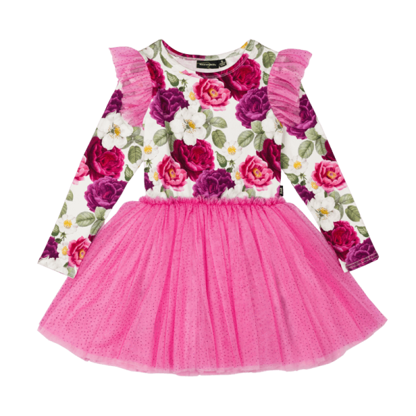 Rock Your Kid Luna L S Circus Dress - Floral (Size 2-7) Online now