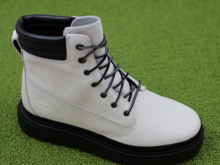 Women s Ray City Waterproof Boot - White Leather For Cheap