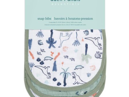 Aden + Anais Essentials 3 Packs Classic Snap Bibs - Dinotime Sale