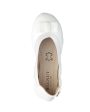 Walnut Catie Bow Ballet in Patent White For Sale