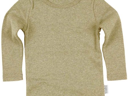 Toshi Dreamtime Organic L S Tee in Olive (Size 00-2) Online Sale