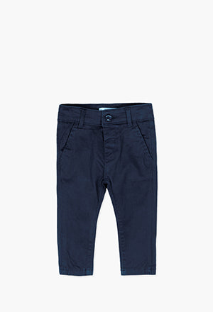 Boboli Stretch Trousers- Navy Online Hot Sale