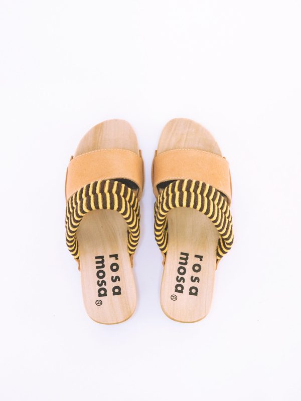 Mago sandals, yellow coffee Discount