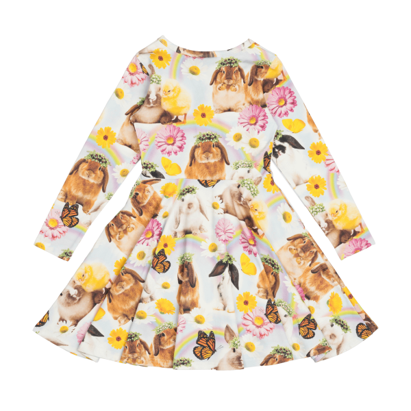 Rock Your Kid Easter Parade Waisted Dress - Multi (Size 2-7) Online Hot Sale