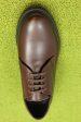 Mens Linea Derby Oxford - Brown Leather Discount