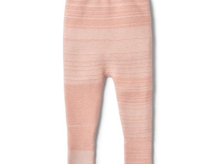 Wilson & Frenchy Strawberry & Cream Knitted Legging with Feet Hot on Sale