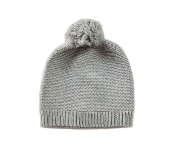 Beanstork Grey Beanie (Size NB-12M) Cheap