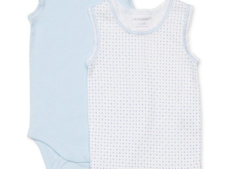 Marquise Spotty 2 Pack Boys Bodysinglet Online now