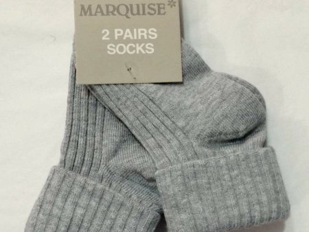 Marquise 2 Pack Grey Knitted Socks For Sale