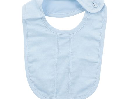 Bebe Woven Bib Light Blue -YS18-375BL Online Sale