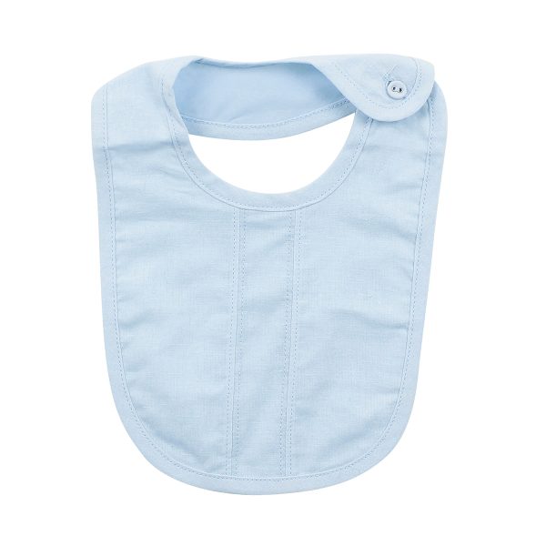 Bebe Woven Bib Light Blue -YS18-375BL Online Sale