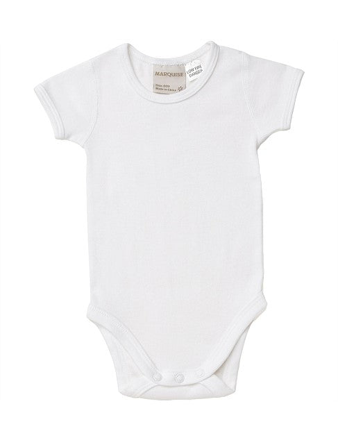 Marquise White Short Sleeve Bodysuit Supply