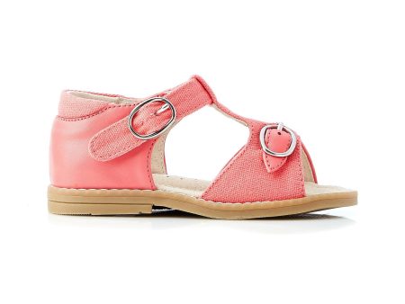 Walnut Rocket Canvas Sandal in Coral Supply