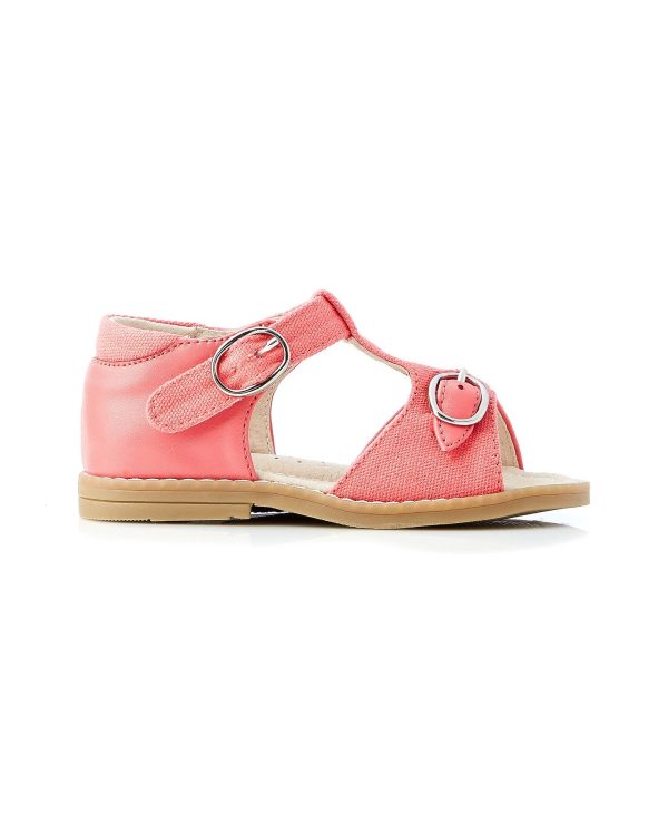 Walnut Rocket Canvas Sandal in Coral Supply