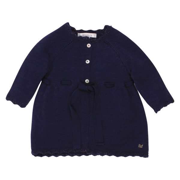 Fox & Finch Long Knit Cardigan- Navy Online Sale