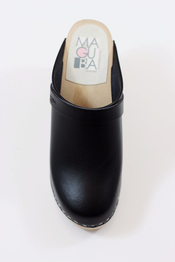 Women s Stockholm Clog - Black Leather For Discount