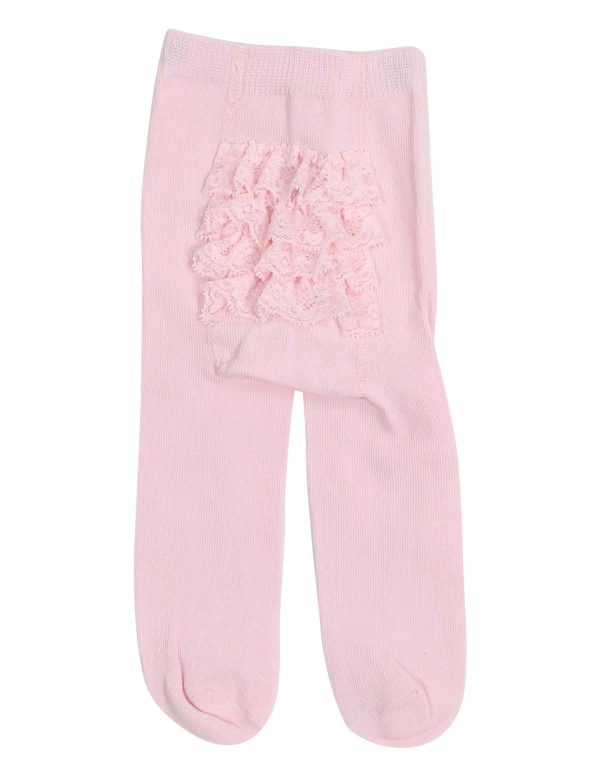 Korango Essentials Cotton Tight with Frilled Backside - Pink on Sale