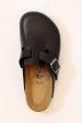 Women s Boston Clog - Black Leather Discount