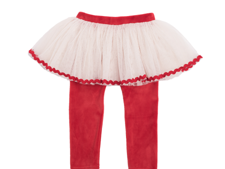 Rock Your Baby Velvet Circus Tights - Red Fashion