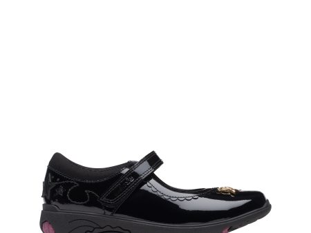 Clarks 26172241 Relda Sea K Black Patent on Sale