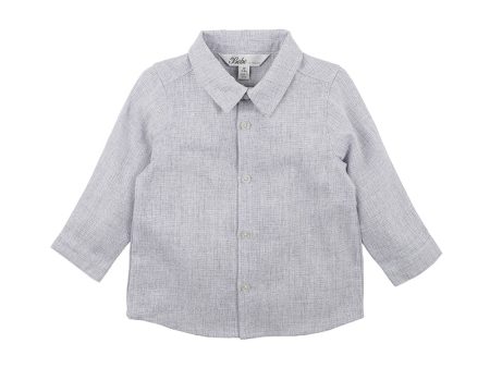 Bebe Albert LS Check Shirt - Blue Check (Size 000-7) Online Hot Sale