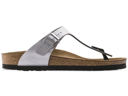 Birkenstock 43851 Gizeh BF Silver For Sale