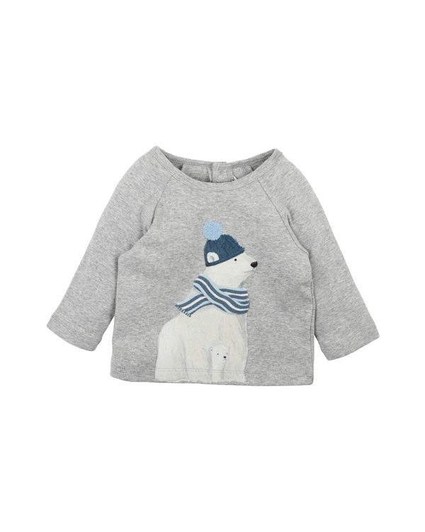 Bebe Blair Polar Bear Tee - Blue Grey (Size 000-5) For Discount